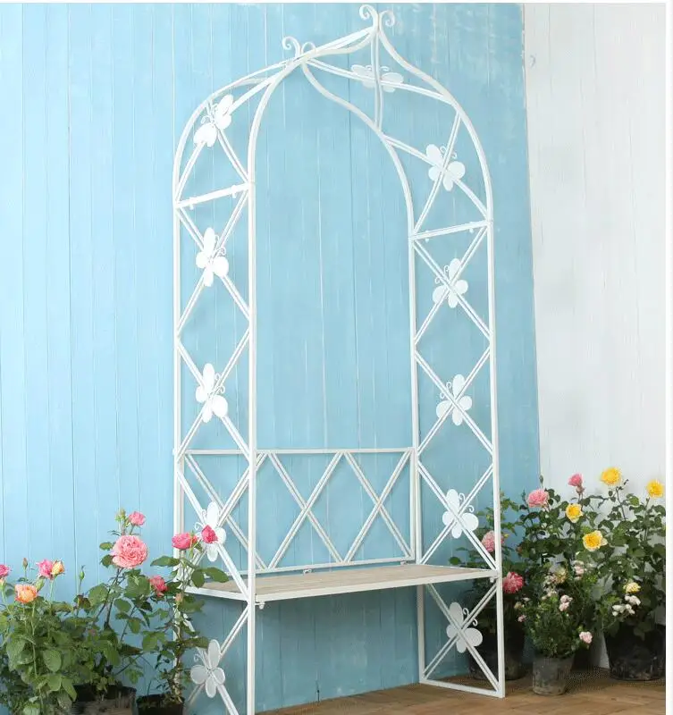 Железная белая бабочка в стиле ретро декоративные цветы американском свод сада с