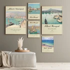 Картина на холсте Альберт маркет, всемирно известный порт Марселя, художественные принты и плакаты на стену, домашний декор для гостиной, галереи