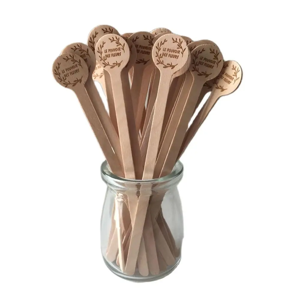 1000 шт. пользовательские круглые кофейные штрихи палочки для напитков в кафе и