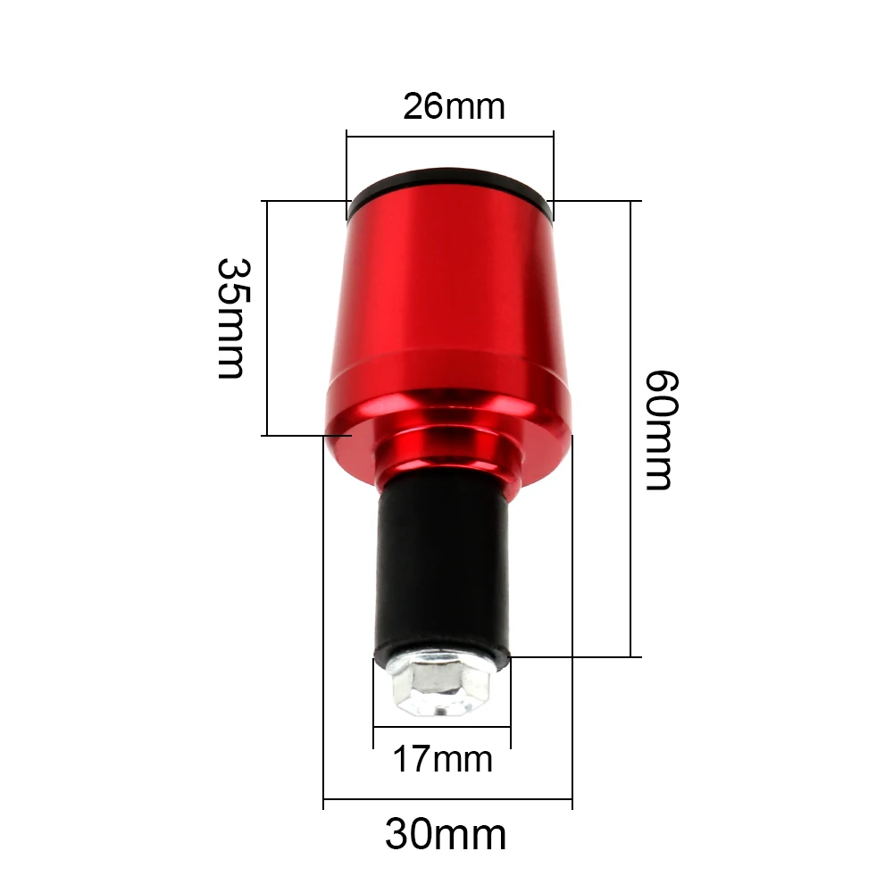 

1 Pair Motorcycle Handle Plug Universal For Options 7/8" CNC Weights Anti Vibration Silder Plug Motorcycle Handlebar Grip Ends