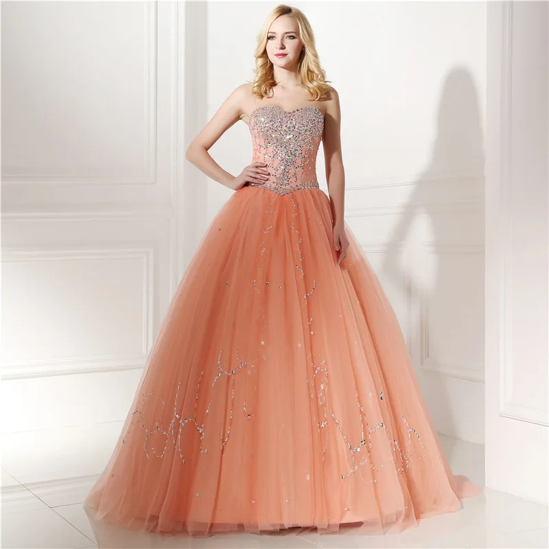 

Real Picture Gorgeous Quinceanera Dresses 2019 Crystal Beads Debutante Ball Gown Prom Dresses Vestido De Quince Robe De Soiree