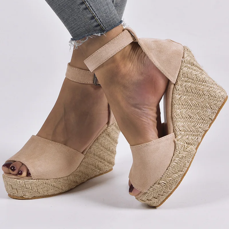 Обувь Гладиатор Женские клинообразные летние сандалии женские Босоножки с