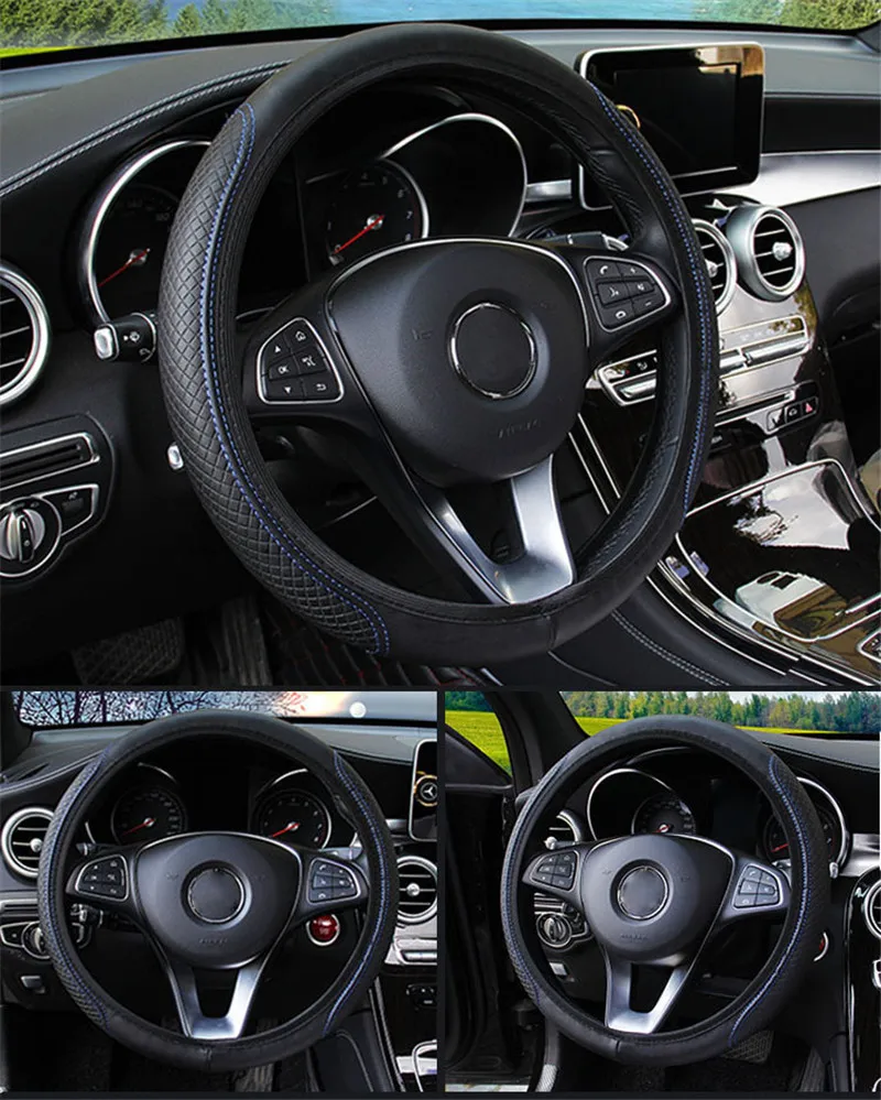 Чехол рулевого колеса автомобиля 36-39 см для OPEL Astra H G J Insignia Mokka Zafira Corsa Vectra B C D A Antara