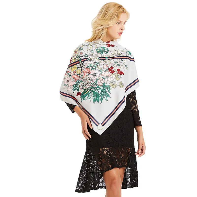 

sunscreen Silk Wraps Scarf Summer Shawls ScarvesLadyBandana Hijabs beach Bufand de seda Foulard ensoieprotecto solar playa rusia