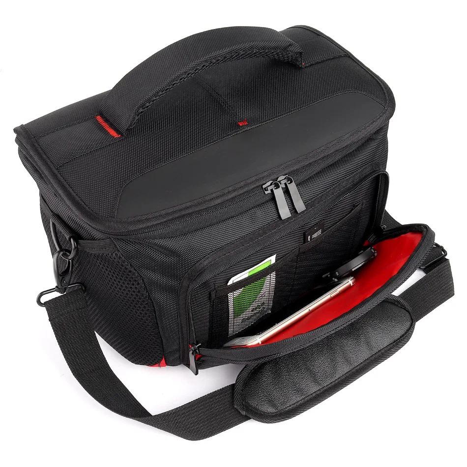 dslr camera bag waterproof shoulder case for canon camera nikon sony bag fujifilm panasonic olympus photo lens bag slr backpack free global shipping