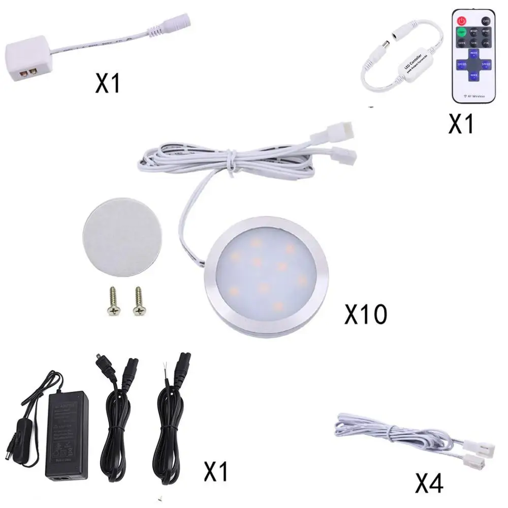 Linkable под светодиодные лампы для шкафа 12 В Диммируемые точечные светильники с