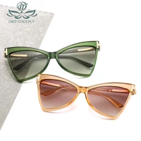 dt 2020 new cateye sunglasses women men fashion color lens metal frame vintage luxury party sexy brand designer sunglasses