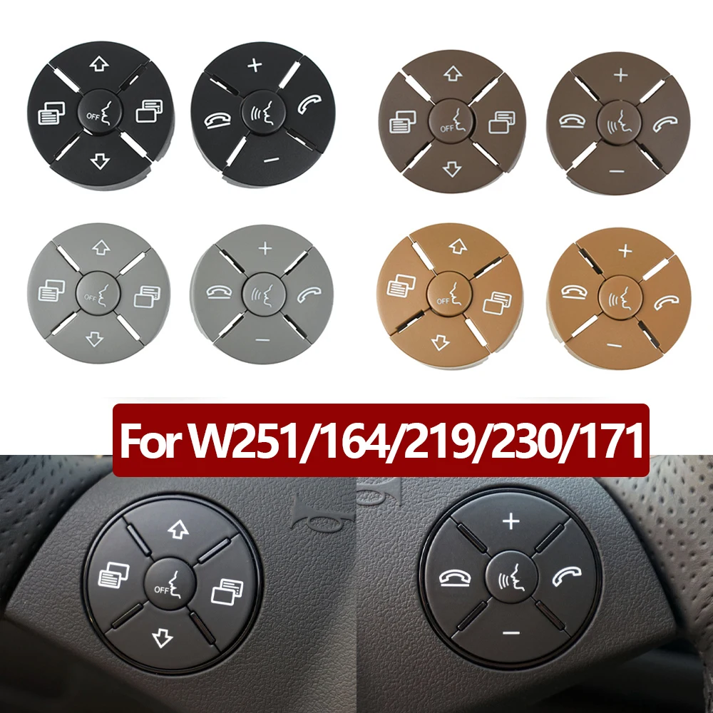 Car Multi-function Steering Wheel Push Buttons For Mercedes Benz R ML GL CLS SL SLK SLR Class W251 W164 W219 W230 W171 2007-2017