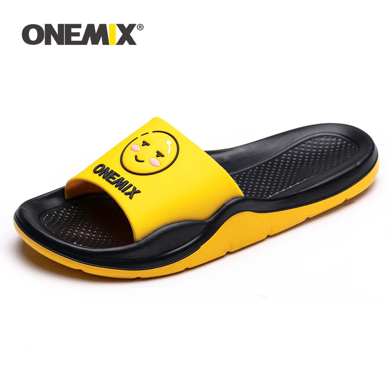 ONEMIX мужские вьетнамки; коллекция года; сезон лето; новые шлепанцы; удобные для кожи уличные сандалии с граффити; женские болотные пляжные шлепанцы на плоской подошве
