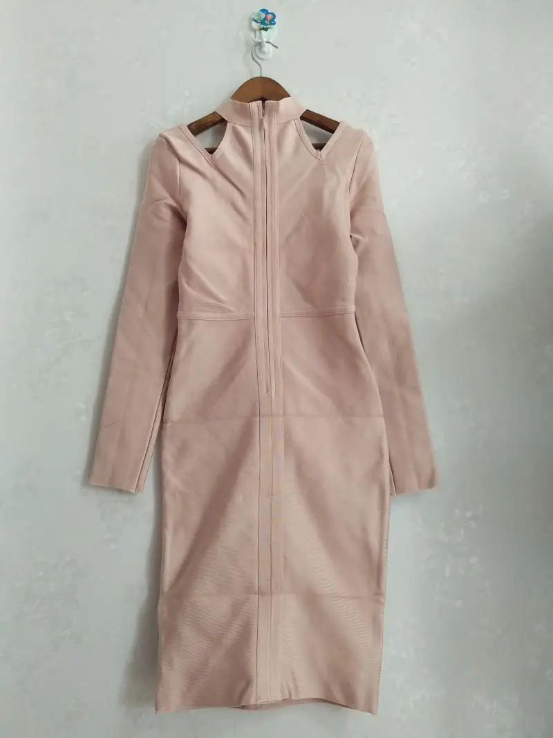 Женское облегающее платье с длинным рукавом Клубное Новое Привлекательное