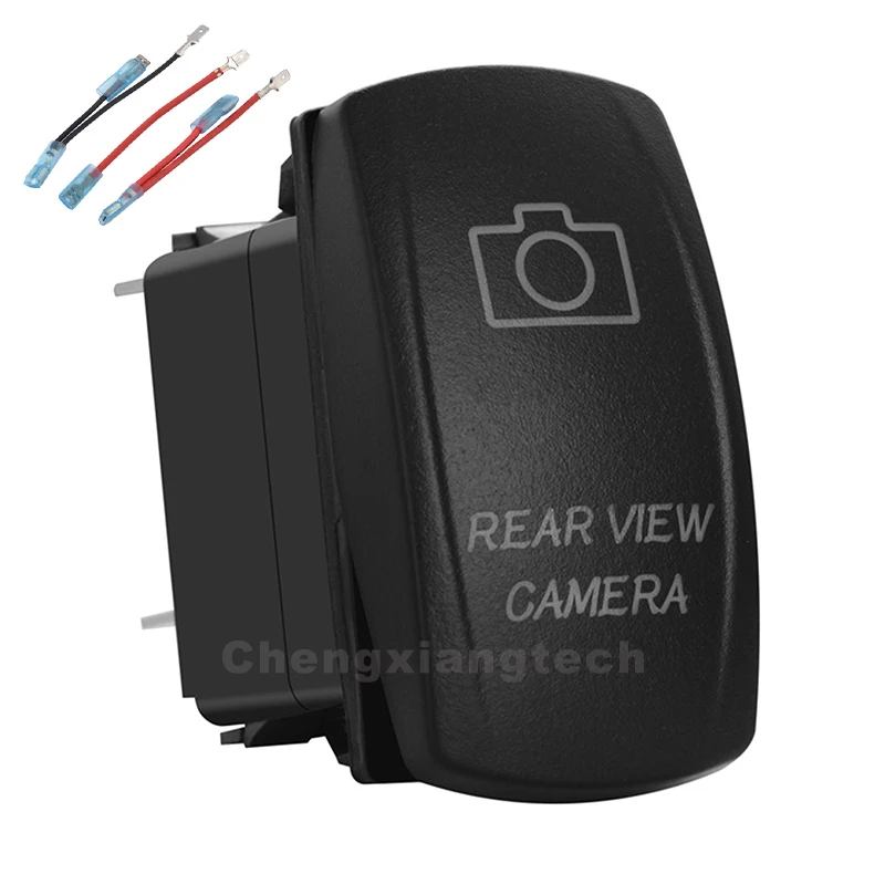 

Зеркало заднего вида Камера зеленый светодиод 12v/24v Переключить Кулисный кнопочный переключатель 5 шпильки SPST переключатель включения/OFF дл...