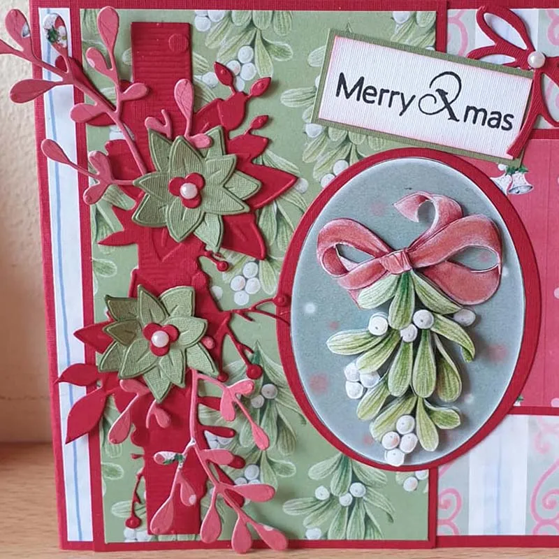 

Leaf bow Cutting Dies for DIY Scrapbooking Album Paper Cards Decorative Craft Embossing Template new cutting dies for 2021