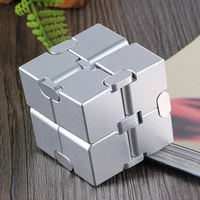 stress relief toy premium metal infinity cube portable decompresses relax toys for children adults