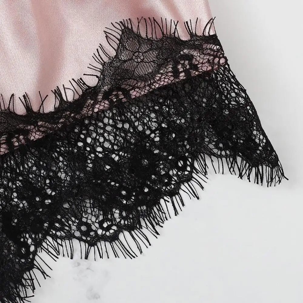 Женское атласное кружевное сексуальное нижнее белье цельное летнее женское боди