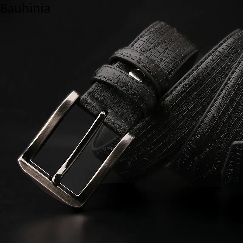 

Real Genuine Leather Belts Man Top Quality Male Casual Alloy Pin Buckle Belt Men Luxury Brand Design 2021 New Waist Jeans Belt