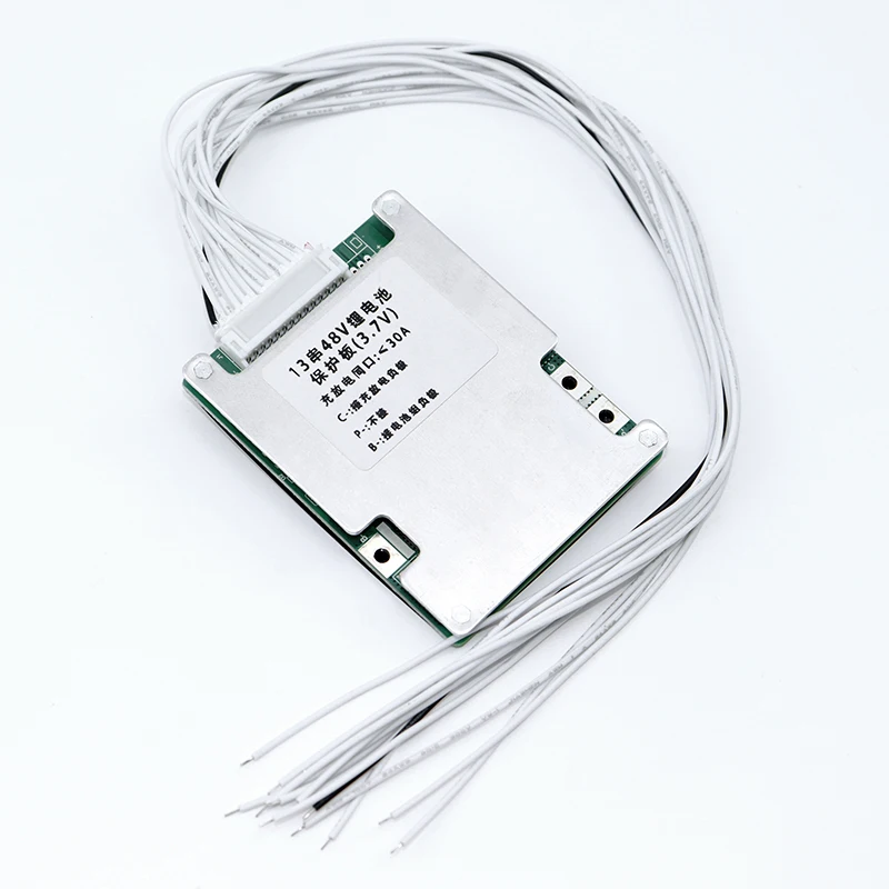 13S 48V 30A 18650 литиевый аккумулятор BMS 3 7 V тот же порт зарядки и разряда баланс PCM PCB для