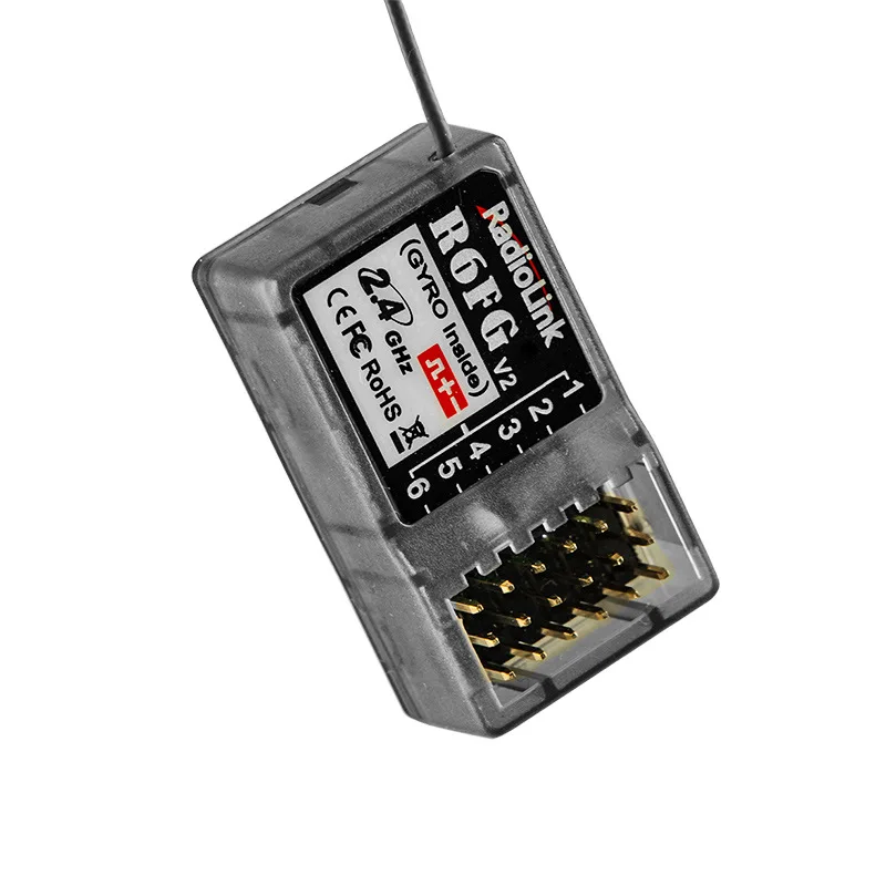 Приемник Radiolink R6FG 2 4 ГГц 6 каналов FHSS Gyro функция 8-10 В высоковольтный пульт