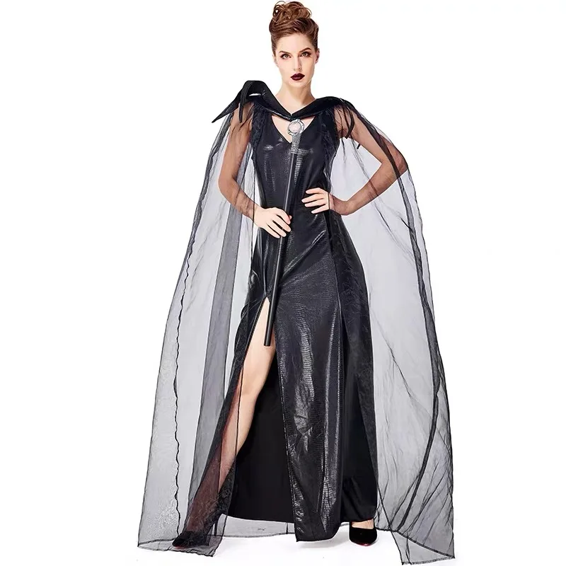 Женщины Злая Королева Ведьма Волшебница Косплей Женский Хэллоуин Дракон
