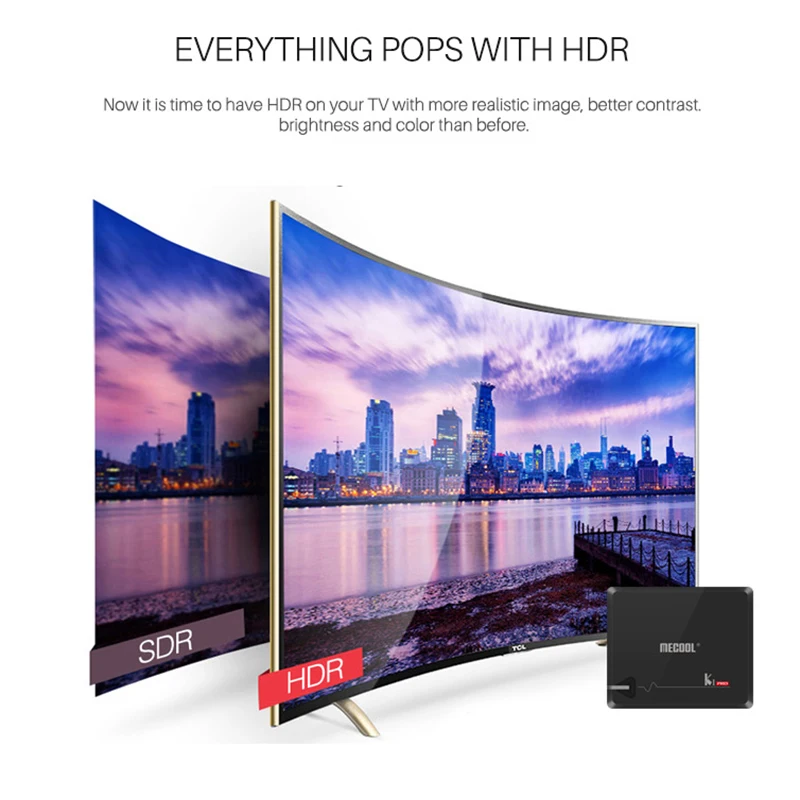 MECOOL KI PRO Smart tv Box DVB T2/DVB S2/DVB C Amlogic S905D Quad 2G + 16G поддержка телеприставка медиаплеер| |