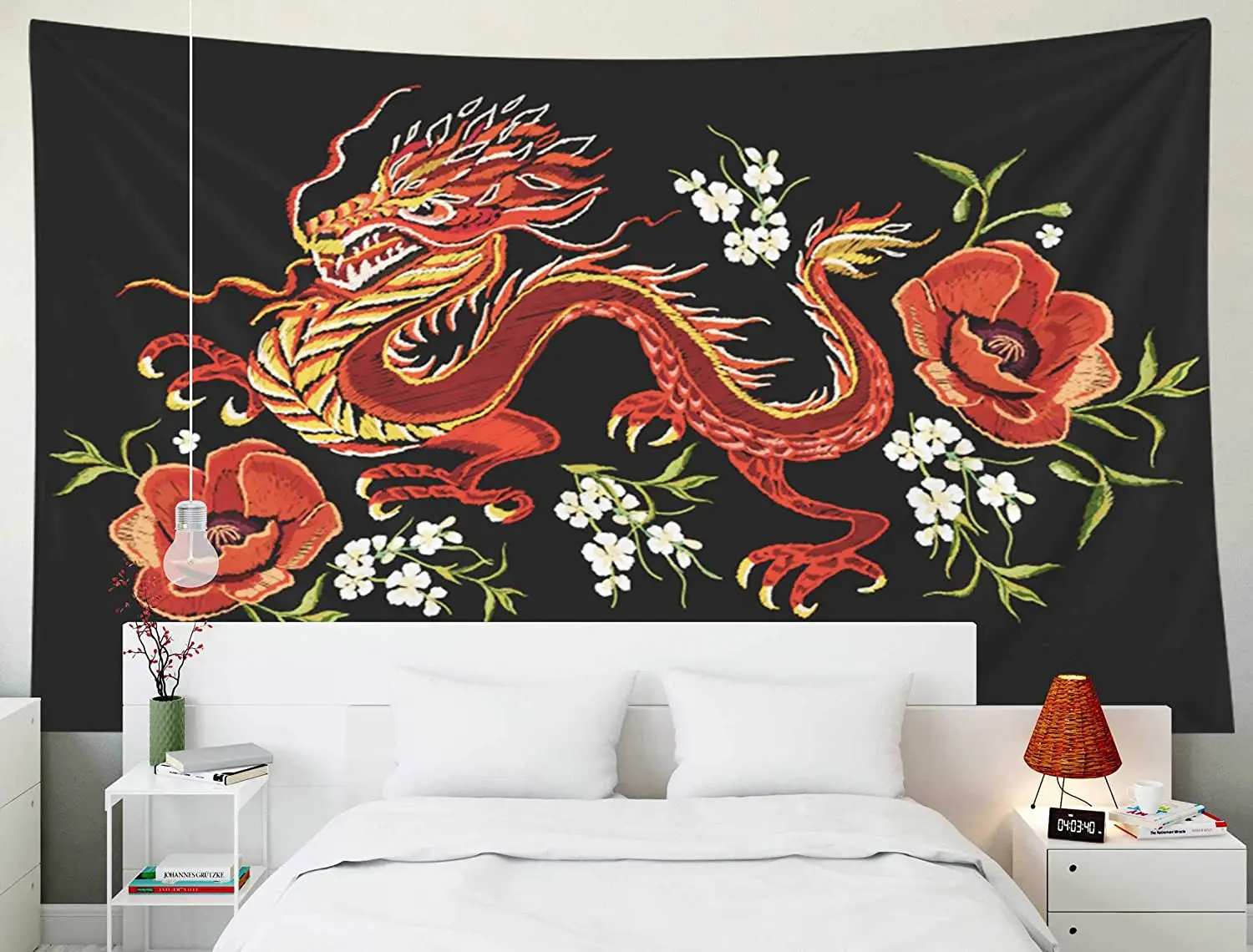 Домашний декор гобелен вышивка красочный цветочный узор Китайский Японский