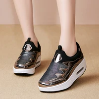 brand sneakers slimming toning shoes thick bottom increase platform shoes women fitness shoes shock absorber jumping shoes
