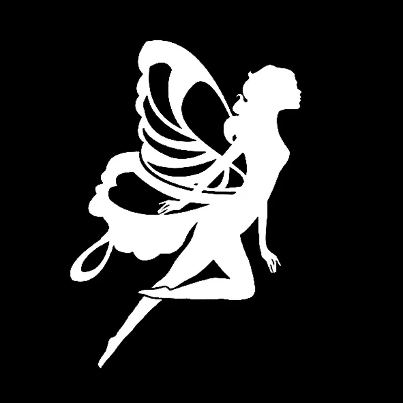 

Car Butterfly Fairy Angle Cartoon for Mini Vinyl Girly Stickers Waterproof and Sunscreen Vinyl Decal Car Sticker,19CM*13CM