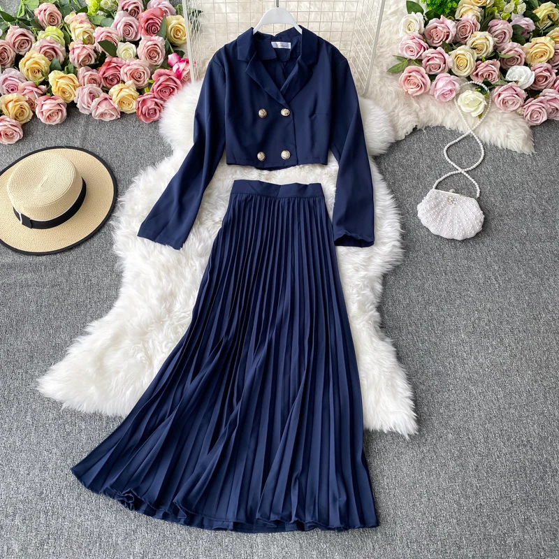 Женский комплект из 2 предметов Gagarich плиссированная юбка элегантный стильный