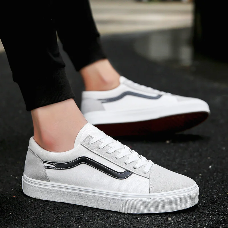 

Men Boots Non-Slip Male Canvas Flat Heels Walking Sneakers Lightweight Comfortable 39-44 Fashion 2021 Outdoor Casual Shoes New