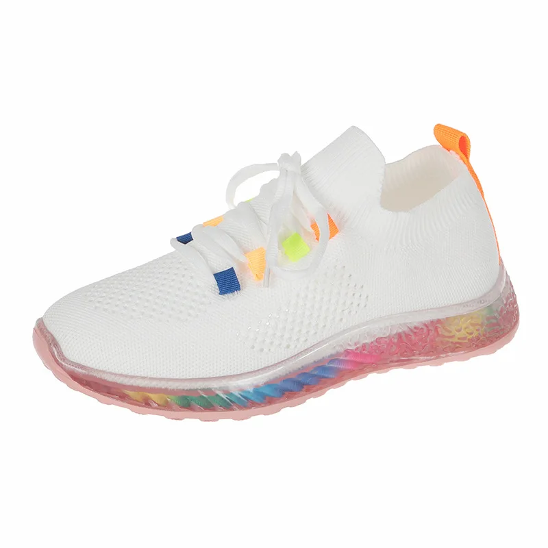 

Summer women shoes 2021 new flat sneakers candy color casual shoes cross strap flat shoes women large size running shoes