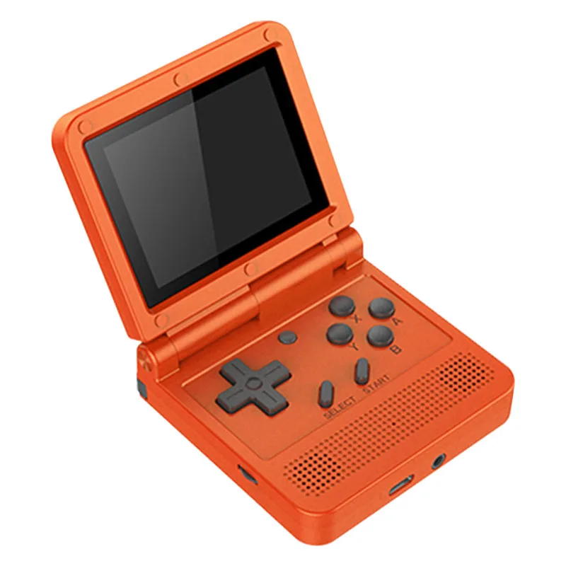 Powkiddy V90 3D 3 0 ips Ретро игровая консоль Flip Linux система портативная 64 бит Видеоигра для