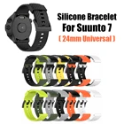 Универсальный силиконовый ремешок для смарт-часов Suunto 7, suunto 9, baro, Спартанский спортивный ремешок для наручных часов шириной 24 мм