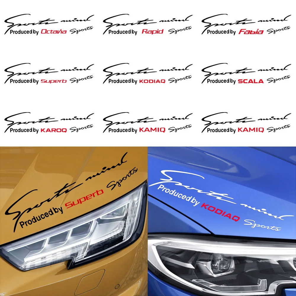 

Car Headlight Eyebrow Reflective Decal Styling Decoration Sticker For Skoda Octavia Rapid Fabia Superb Kodiaq Scala Karoq Kamiq