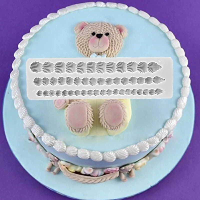 Контурные формы в виде ракушек силиконовые для выпечки шоколада инструменты