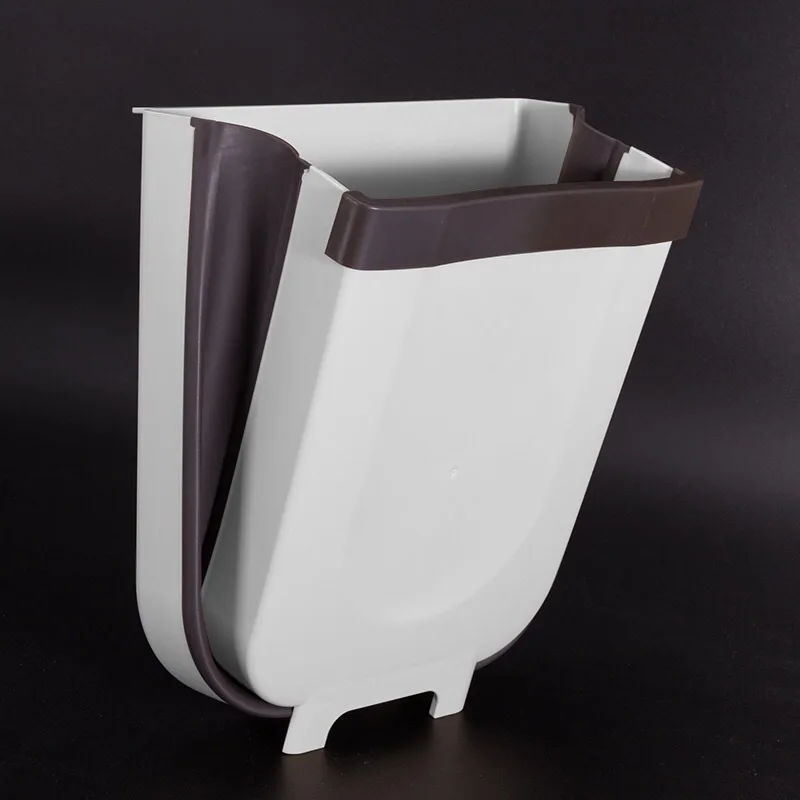 

Economical Wall Mounted Folding Waste Bin Kitchen Trash Can for Bathroom Car New ds99