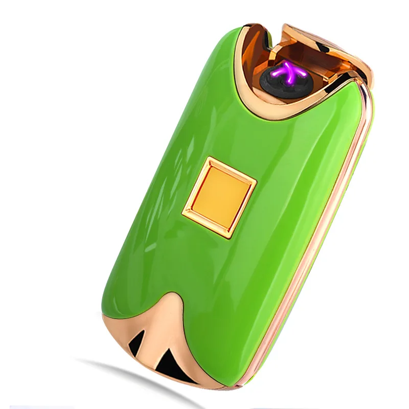 2019 Новая сенсорная перезаряжаемая USB Зажигалка с двойной дугой импульсная