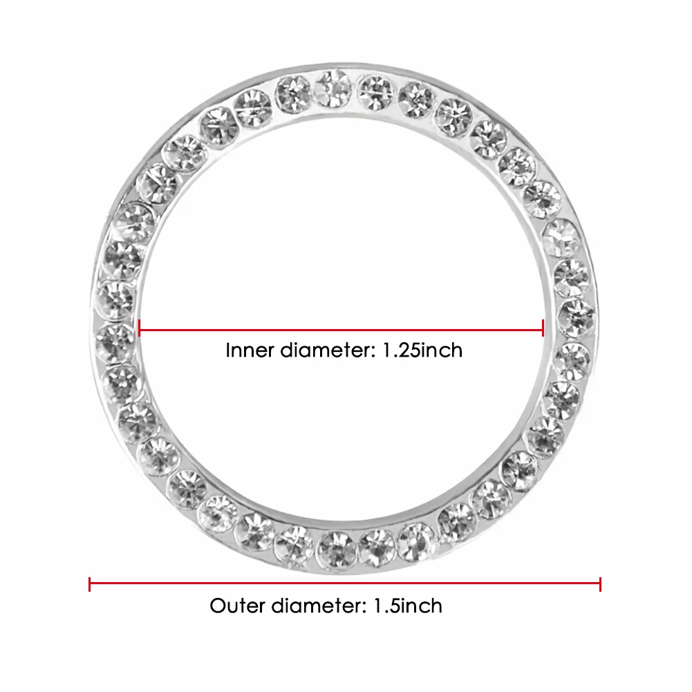 

for car Engine ignition switch decorative Crystal Rhinestone ring Car interior decoration stickers/stickers for bmwe39e46e90e60