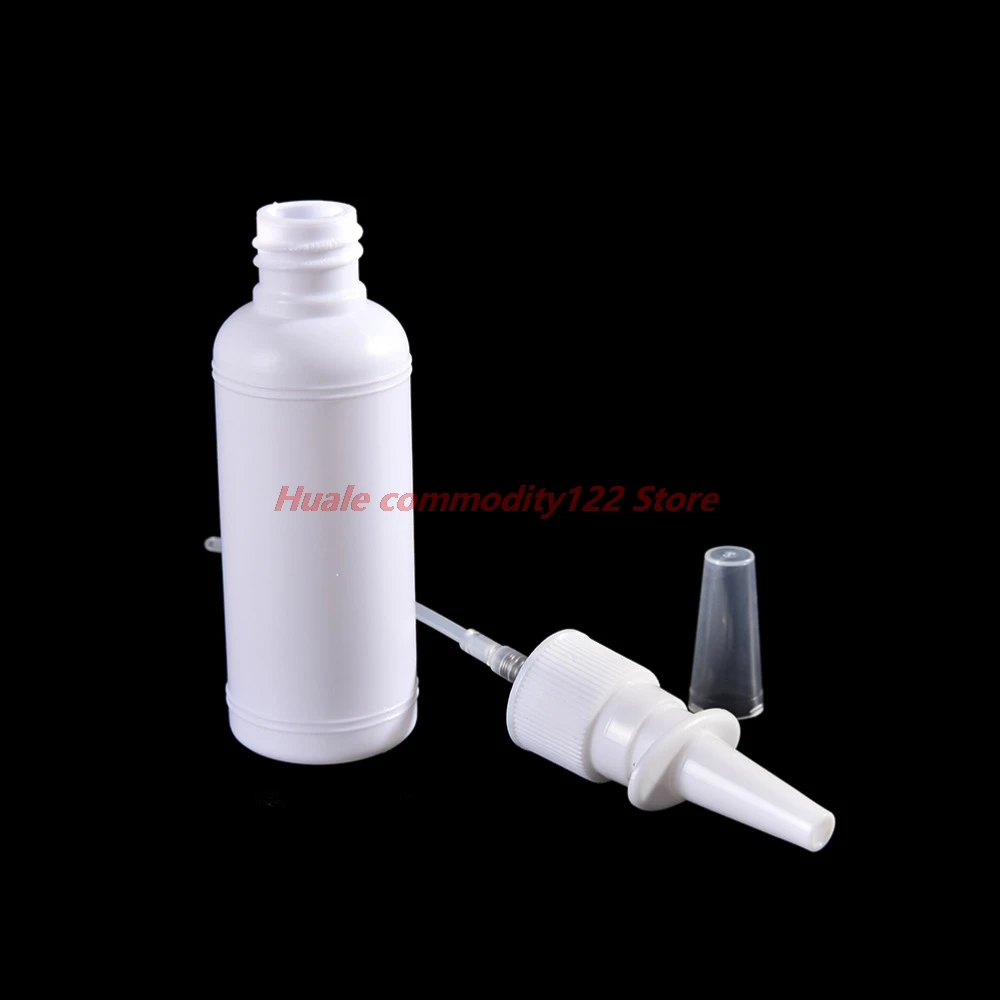

New 2pcs 10/20/30/50ml Empty Plastic Nasal Spray Bottles Pump Sprayer Mist Nose Spray Refillable Bottle For Packaging
