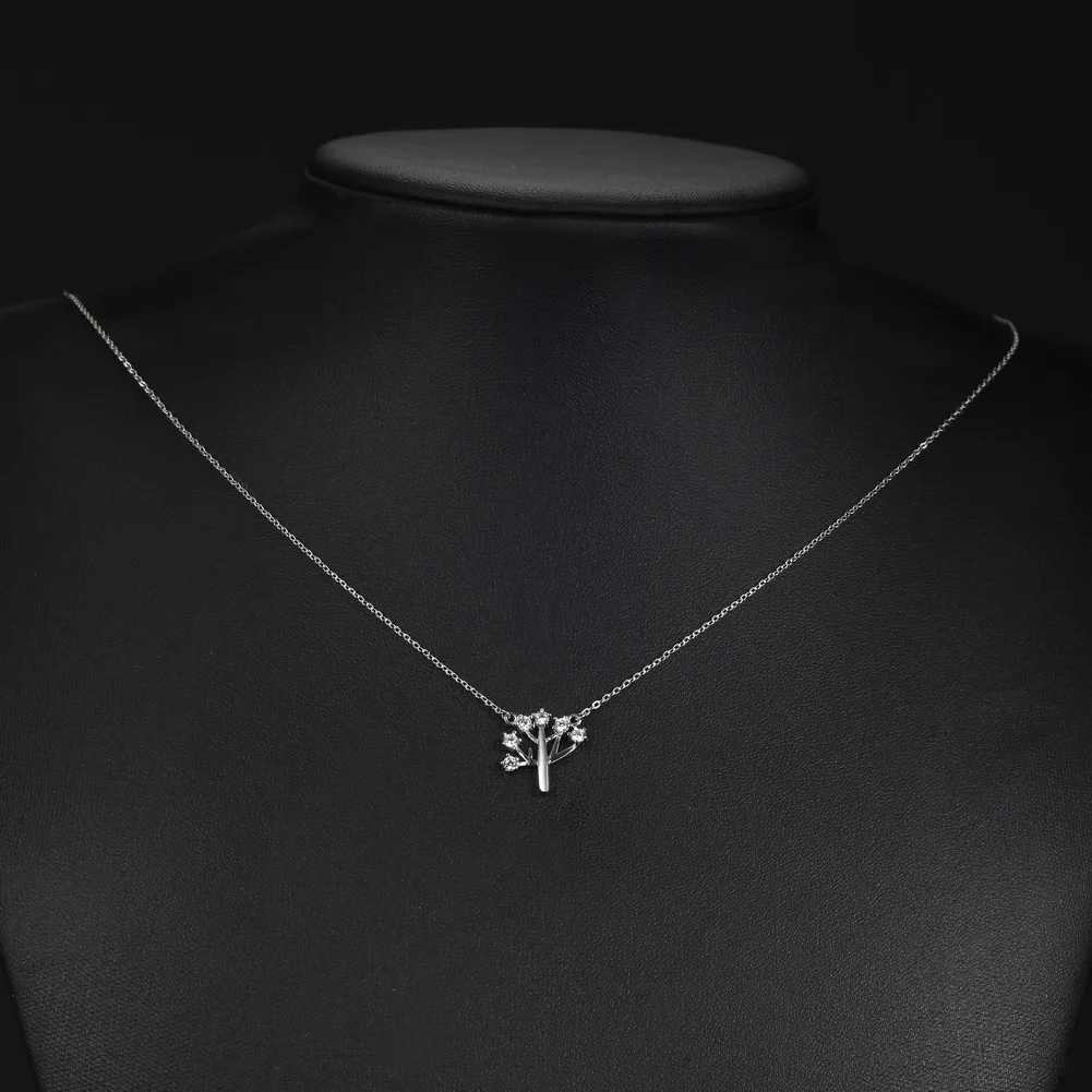Kaletine Shinee Kpop 925 Sterling Silver Necklace Tree of Life Long Women Pendants Crystal Boho Jewelry Fashion 2019 | Украшения и