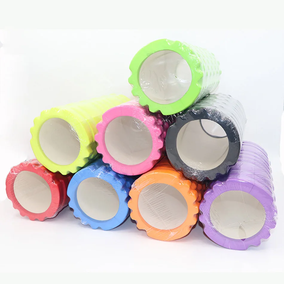 Ролик для йоги фитнеса Пилатеса пенопластовый тренировок тренажерного зала