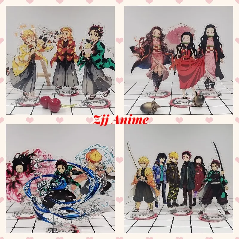 

Anime Demon Slayer Figure Keychains Kimetsu No Yaiba Kamado Tanjirou Nezuko Figures Acrylic Stand Model Keyring Collection Gift
