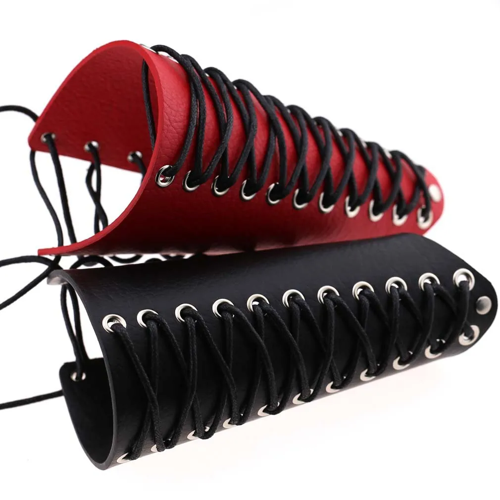 

Steampunk Leather Waistband Punk Arm Sleeve Bracers Bandages Archery Hand Guards Applicable Cosplay Costume Accessories