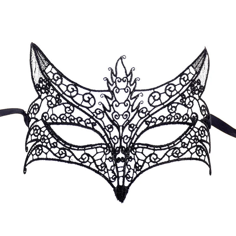10 шт. сексуальные черные кружевные маски для глаз на Хэллоуин