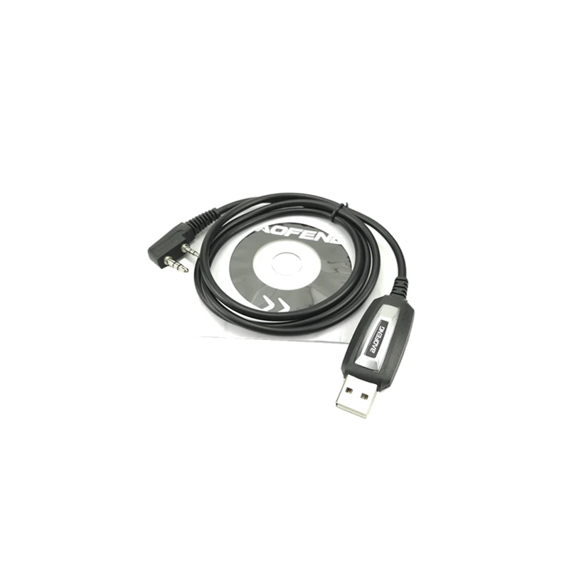 1 piece 1/2 шт. Baofeng ТК порт USB Кабель для программирования компакт-диск с драйверами-для Baofeng UV-5R 888S UV-5RE UV-82 F8+ иди и болтай Walkie Talkie “иди и 10 км двухстороннее радио - Цвет: 1 piece