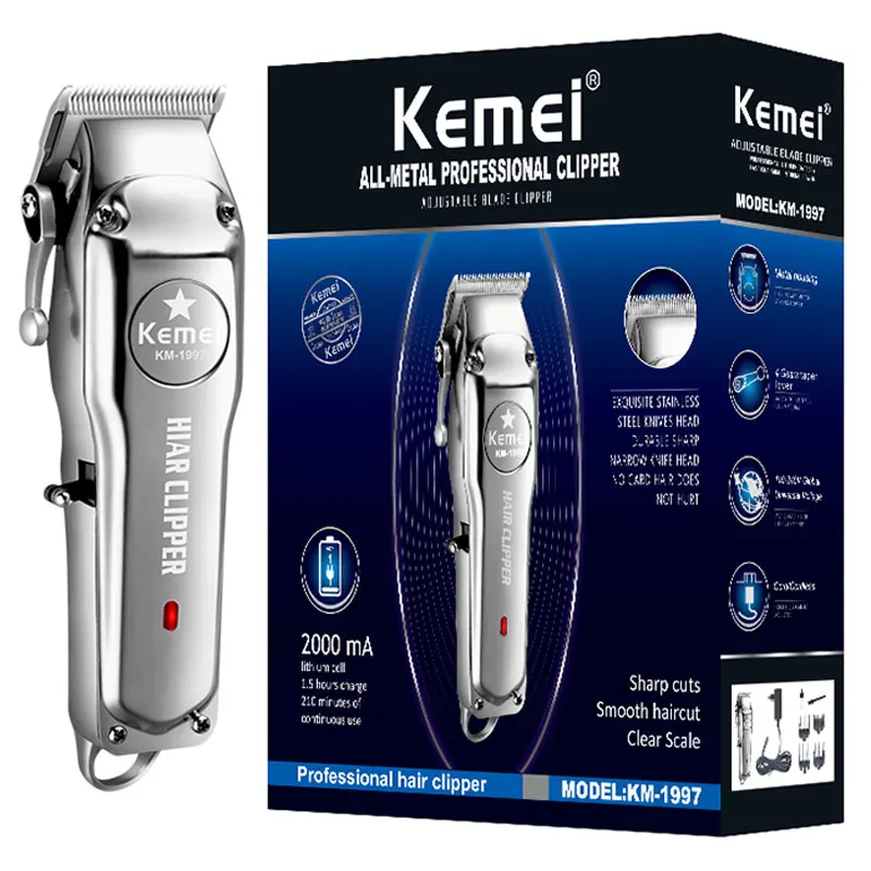 

All-metal Professional hair clipper hairdressing electric hair trimmer for men hair cutter machine haircut Pivot adjustable