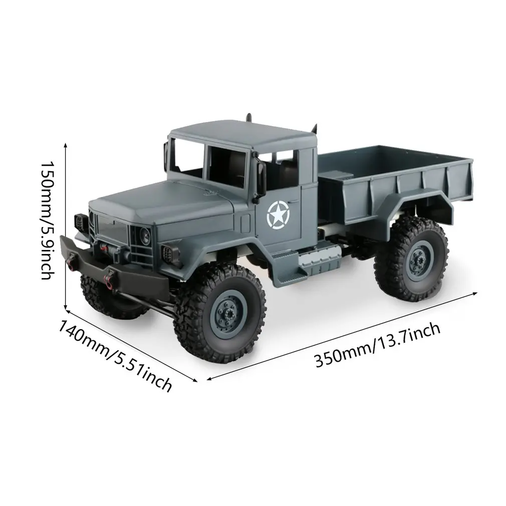 

MN-66 2.4G 4WD Crawler Car Remote Control Off-road Military Vehicle With LED Light Model RTR Toy For Kids Gift