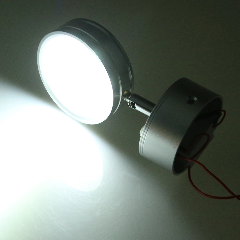 

5W 12V LED Spot Reading Light With Switch Van RV Boat Wall Light