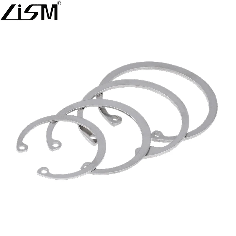 

304 Stainless Steel Hole Card Elastic Retaining Ring Inner Card C Type Snap Ring National Standard ￠8/10-￠150