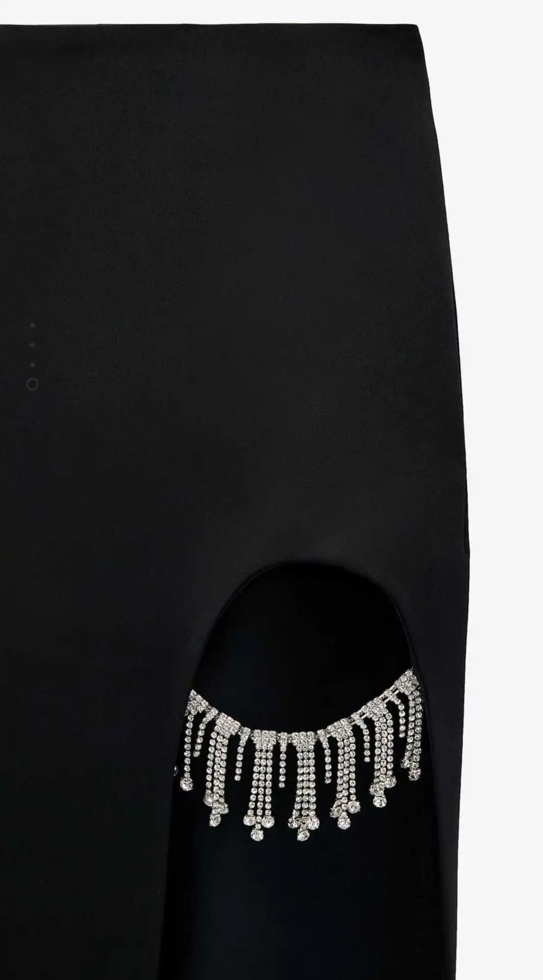 Женские Сексуальные вечерние Ки с разрезом асимметричная юбка Стразы бахромой