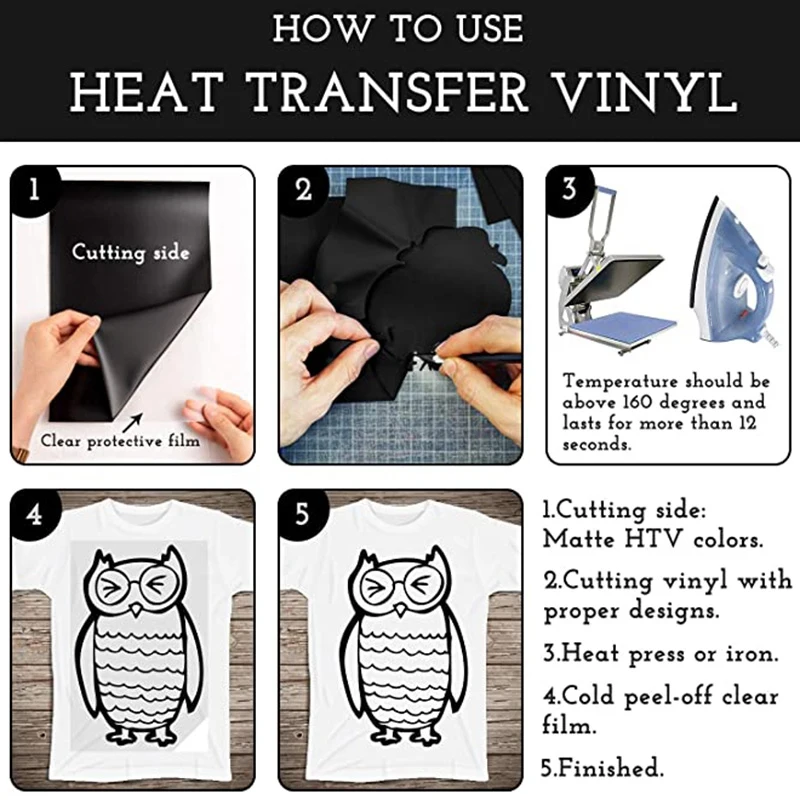 30 шт. набор для передачи тепла постоянная клейкая бумага переноса DIY Футболки