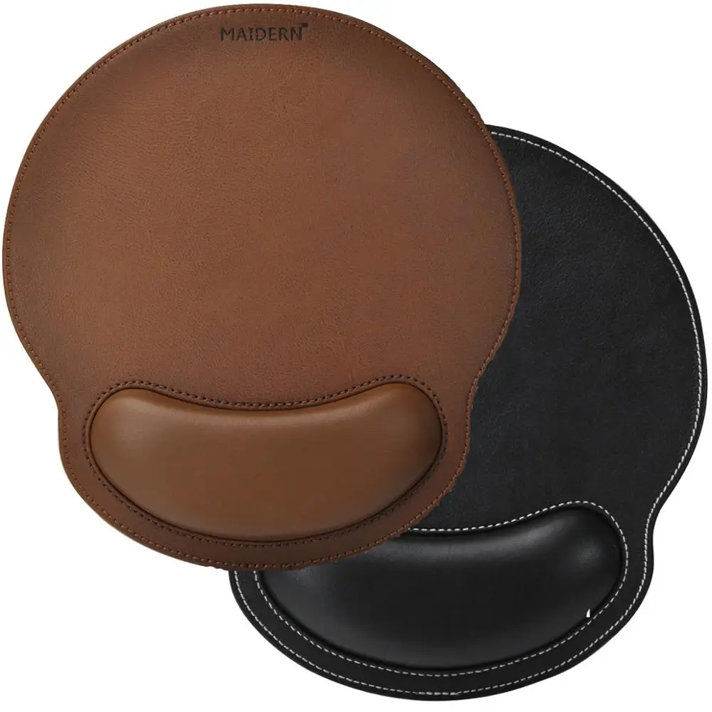 Подставка под запястье для мыши из ПУ кожи с нескользящей основой|Коврики мышей| |